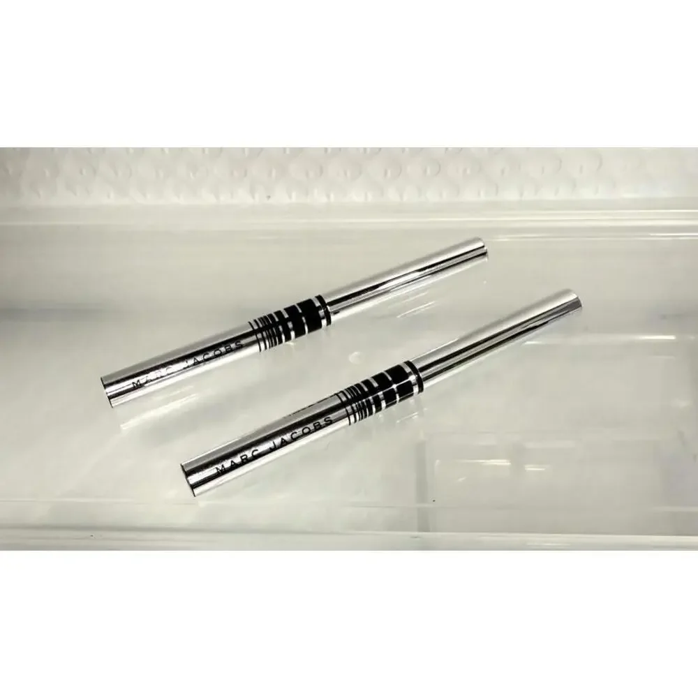 2x MARC JACOBS Fineliner Eyeliner Gel Eye Crayon‎ BLACQUER Black Travel Size NEW